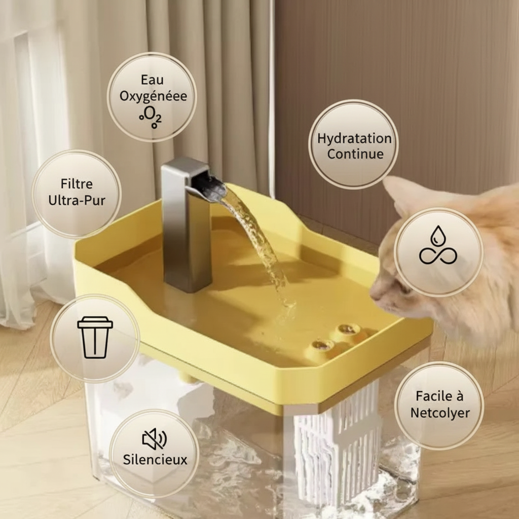 Fontaine à eau avec bénéfices